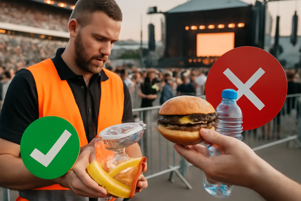 Cibo agli eventi live: cosa puoi portare e cosa invece è assolutamente vietato?