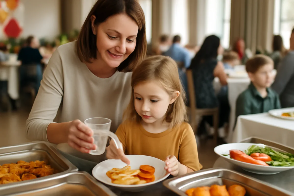 Come gestire l’alimentazione dei bambini agli eventi? Consigli pratici per non stressarsi